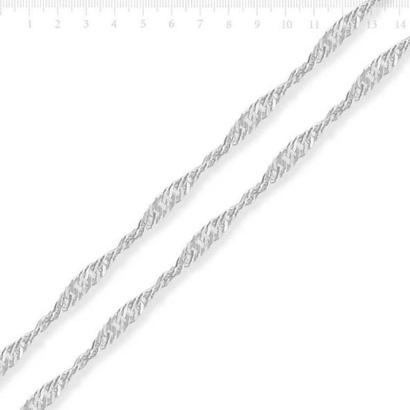 Gümüş Singapur Zincir ürün görseli