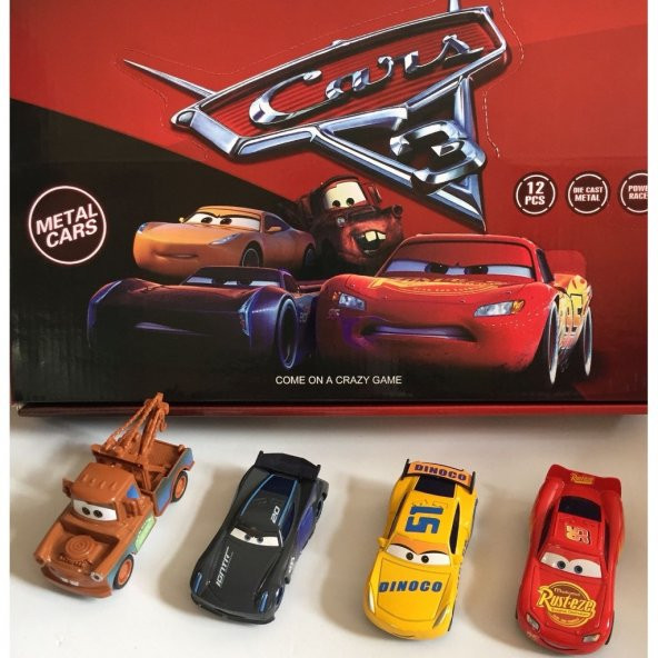 CARS ŞİMŞEK MCQUEEN MATER OYUNCAK ARABALAR 4LÜ SET