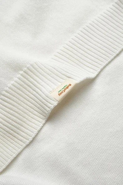 Bebek Triko Battaniye 85*85cm %100 Organik Pamuk - Yenidoğan Serisi - Csy8131 - 6