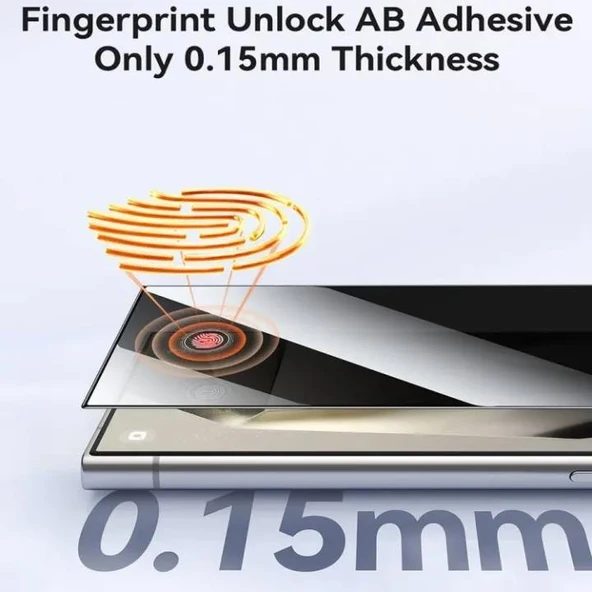 Samsung Galaxy S25 Ultra (6.9) Hd Kırılmaz Cam Tam Kaplayan Ekran Koruyucu - Resim 5