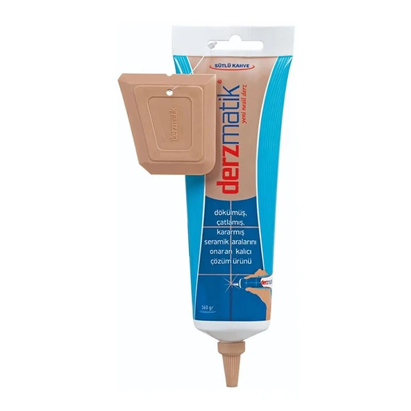 Kahve Derz Dolgusu - Lavabo Küvet Fayans Seramik Derzi Kalemi 360gr Suya Dayanıklı Spatula Hediyeli