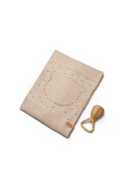 Bebek Triko Battaniye 85 x 85 cm %100 Organik Pamuk - Yenidoğan Serisi - CSY8132