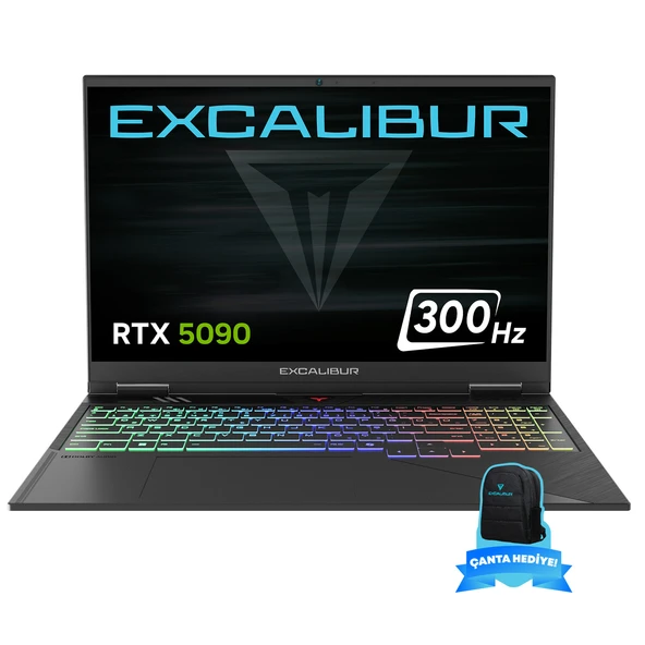 Casper Excalibur G920.1490-DF90A-E Intel Core i9-14900HX 32GB DDR5 RAM 1TB NVME SSD 24GB RTX5090 Windows 11 Home 300Hz Gaming Laptop