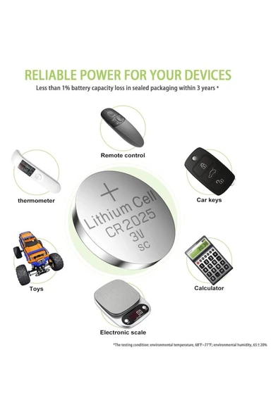 I-Gen CR2025 Pil 20'lİ Paket Lityum Düğme Pil 3V 2025 - 4