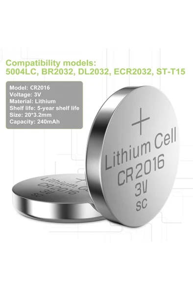 I-Gen CR2016 Pil 20'li Paket Lityum Düğme Pil 3V 2016 - 4