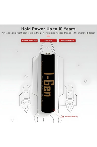 I-Gen A141 Ultra Alkalin AA Kalem Pil 24'lü Paket LR6 1.5V - 5