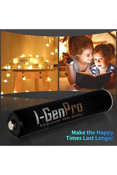 I-Gen Pro P133 16 Adet AA 2950 mAh Şarj Edilebilir Kalem Pil 1.2V Ni-MH Şarjlı Pil - 4
