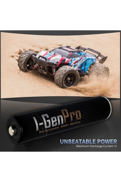 I-Gen Pro P133 16 Adet AA 2950 mAh Şarj Edilebilir Kalem Pil 1.2V Ni-MH Şarjlı Pil - 3