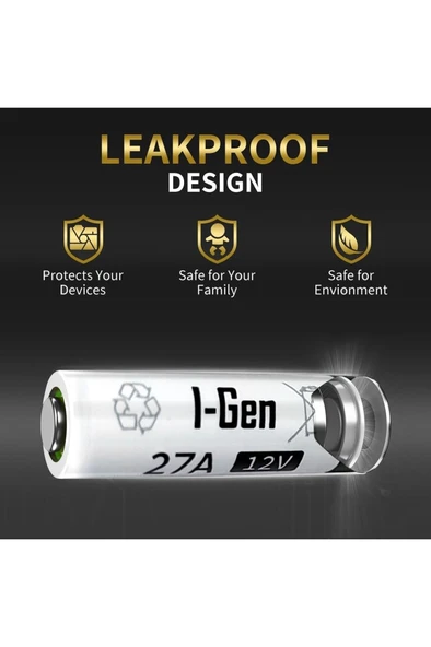 I-Gen 27A Pil 5'li Paket 12V MN27 (27A / A27 / L828) - 4
