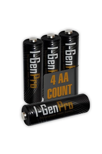 I-Gen G821 8'li Pil Şarj Aleti + 4 Adet AA Pro 2950 mAh + 4 Adet AAA Pro 1100 mAh Şarjlı Kalem Pilli Set 1.2V Ni-MH - 2