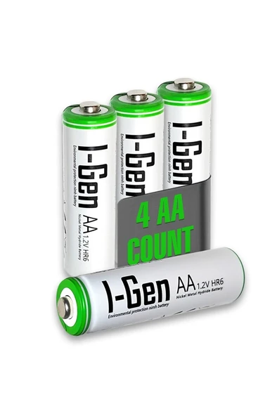 I-Gen G879 8'li Pil Şarj Aleti + 4 Adet AA 2700 mAh + 4 Adet AAA 900 mAh Şarjlı Kalem Pilli Set 1.2V Ni-MH - 2