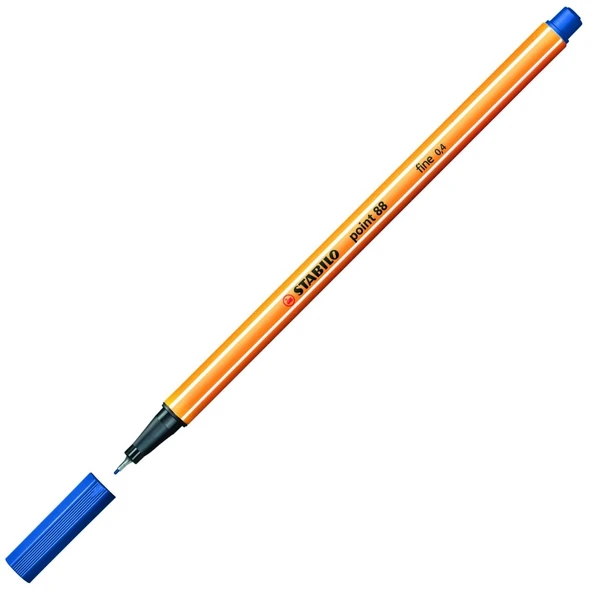 Stabilo Mavi Keçe Uçlu İnce Kalem 88 Point 0.4 MM 88/41