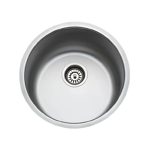 Teka Round Paslanmaz Çelik Tezgah Altı Eviye Taşmasız