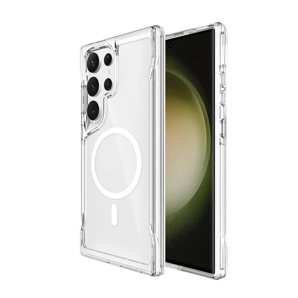 Galaxy S24 Ultra Kılıf Zore M-safe Şarj Özellikli T-Max M-safe Kapak - 2