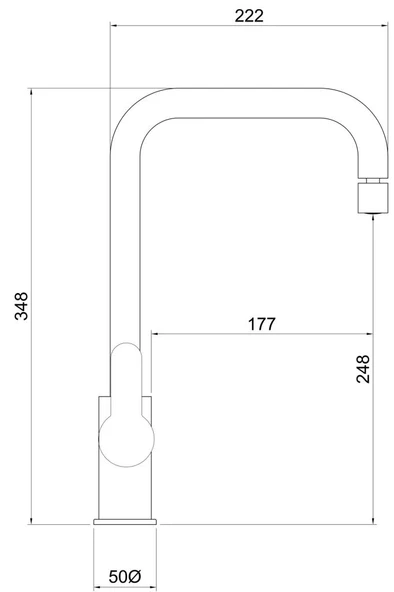 Adell Lento Siyah Mutfak Bataryası Döner Borulu Mafsallı - 2