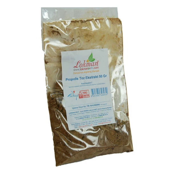 Propolis Ekstrakt Öğütülmüş Toz 50 Gr Paket - 3