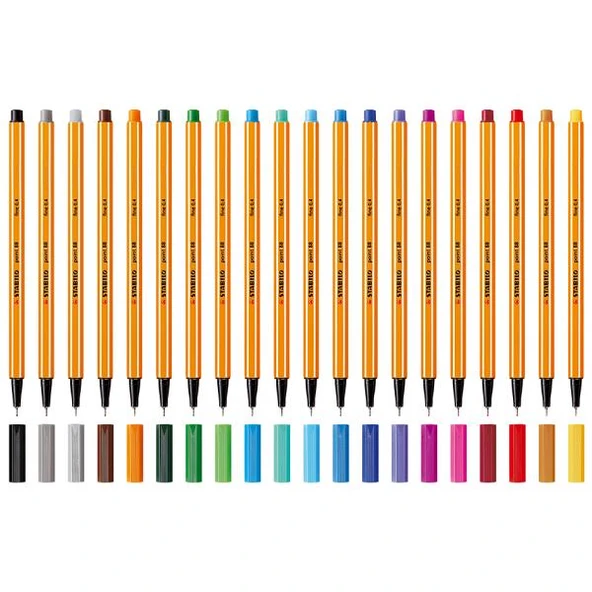 Stabilo Gece Mavisi Keçe Uçlu İnce Kalem 88 Point 0.4 MM 88/22 - 4