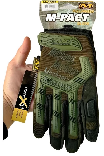 Single Sword Mechanix Tam Parmak Taktik Eldiven, Darbe Emici İş Eldiveni, Dokunmatik Özellikli Motosiklet&Spor Eldiveni, Unisex - 9