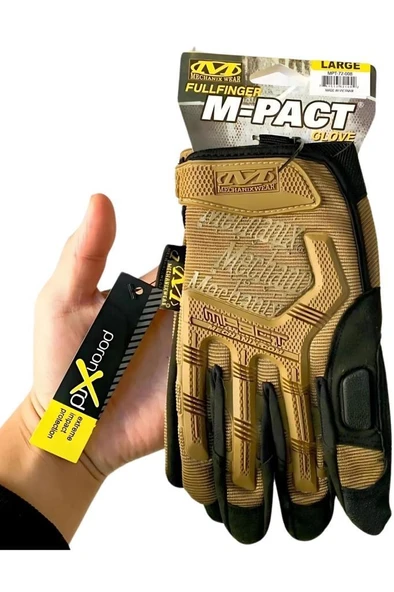 Single Sword Mechanix Tam Parmak Taktik Eldiven, Darbe Emici İş Eldiveni, Dokunmatik Özellikli Motosiklet&Spor Eldiveni, Unisex - 4