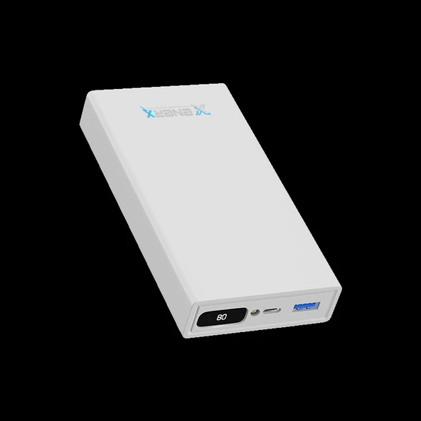 eNeRX Powerbank 20000 mAh 22.5 Watt Dijital Göstergeli ENR-P20188DT Beyaz - 2