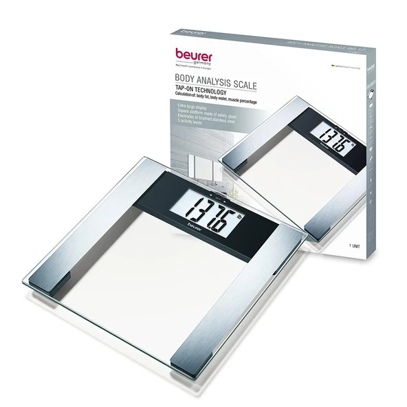 Beurer BF 220 Cam Diyagnoz Terazi Büyük Lcd Ekran Baskül Tartı - 2