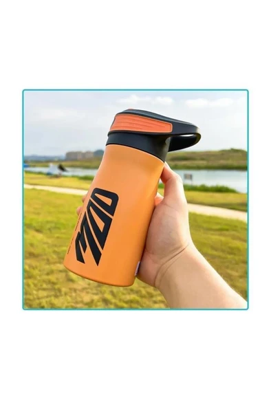 Shotay Mod Çelik Termos Matara 470Ml Turuncu - 5