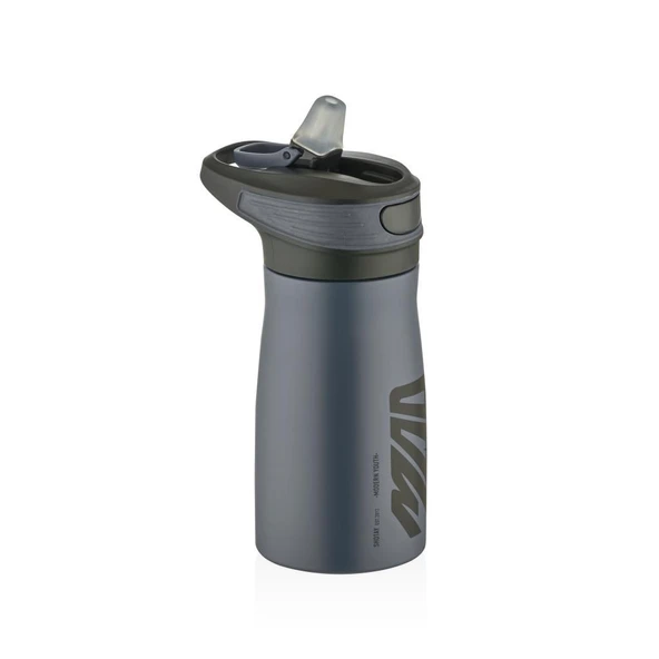 Shotay Mod Çelik Termos Matara 470Ml Siyah - 2