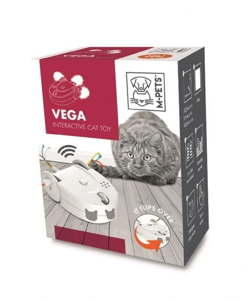 M-Pets Vega İnteraktif Kedi Oyuncağı White