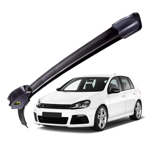 Mega Oto Market RBW Otomobil Sileceği Muz Silecek Takımı 24/19 inch 60/48 cm Skoda Yeti - Volkswagen Golf 5 ile uyumlu