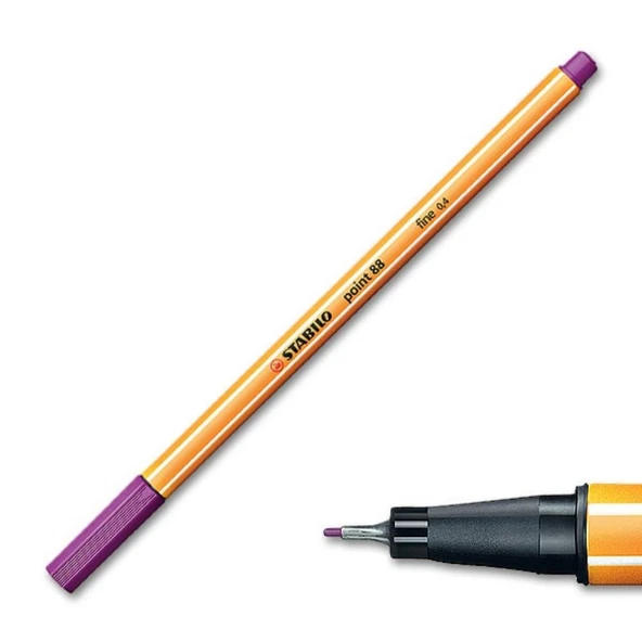 Stabilo Lila Keçe Uçlu İnce Kalem 88 Point 0.4 MM 88/58 - 2