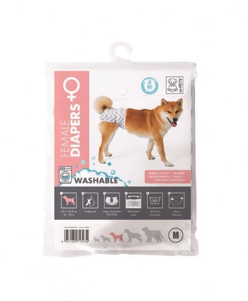 M-Pets Dişi Köpekler İçin Yıkanabilir Külot (M)