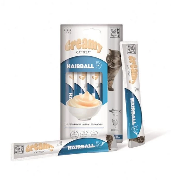 M-Pets Hairball Fonksiyonel Creamy Kedi Ödülü 4X15 gr - 2