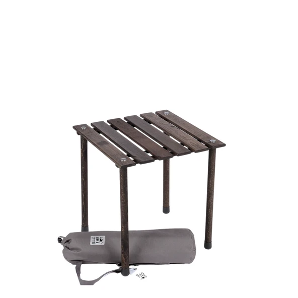 Bag The Joy 40x40x40 cm Ahşap Katlanır Kamp ve Piknik Masası - Antrasit - 2