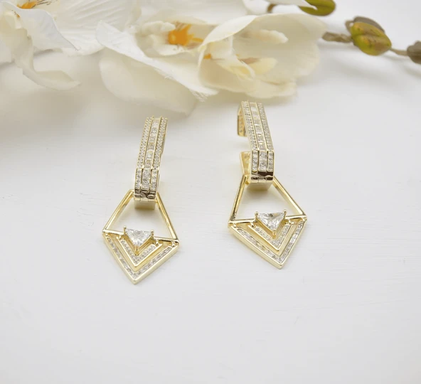 925 Ayar Kadın Gümüş (Silver) Küpe
