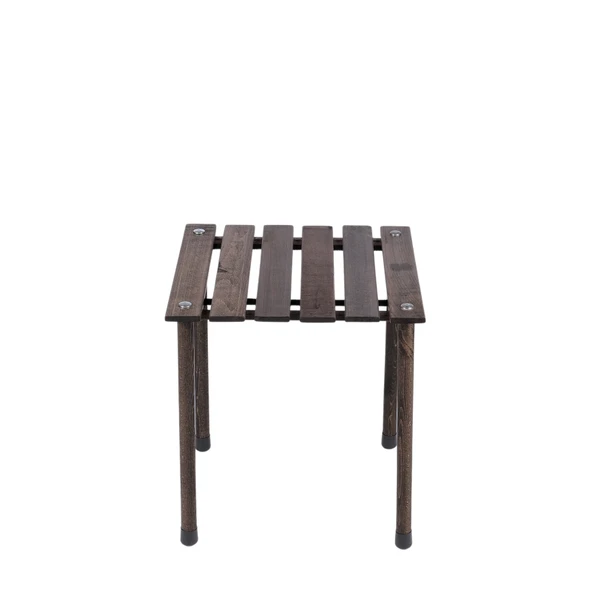 Bag The Joy 40x40x40 cm Ahşap Katlanır Kamp ve Piknik Masası - Antrasit - 4