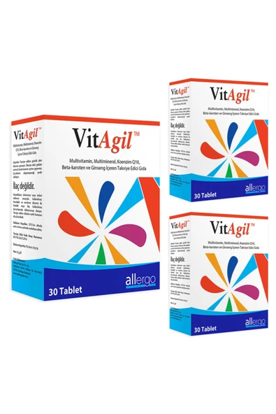 Vitagil Multivitamin &multimineral 30 Tablet X 3 Adet