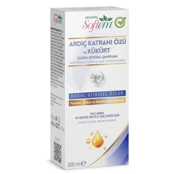 Softem Ardıç Katranı Özü ve Kükürt Şampuan 300ml ürün görseli 1