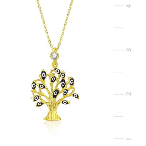 Gümüş Dilek Ağacı Bayan Kolye ürün görseli 1