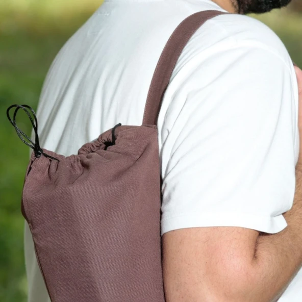 Bag The Joy 50x50x50 cm Ahşap Katlanır Kamp ve Piknik Masası - Kahverengi - 8