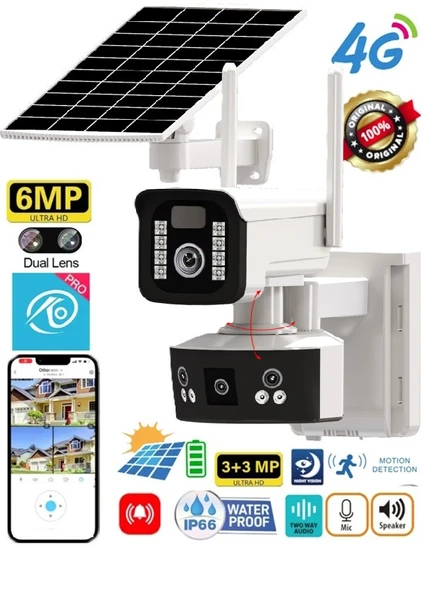 Ultimate 3920 Okam Pro APP Aİ (YAPAY ZEKA) 4G DUAL LENS SOLAR HAREKETLİ GECE GÖRÜŞ SESLİ TÜRKÇE UYGULAMA AKILLI KAMERA