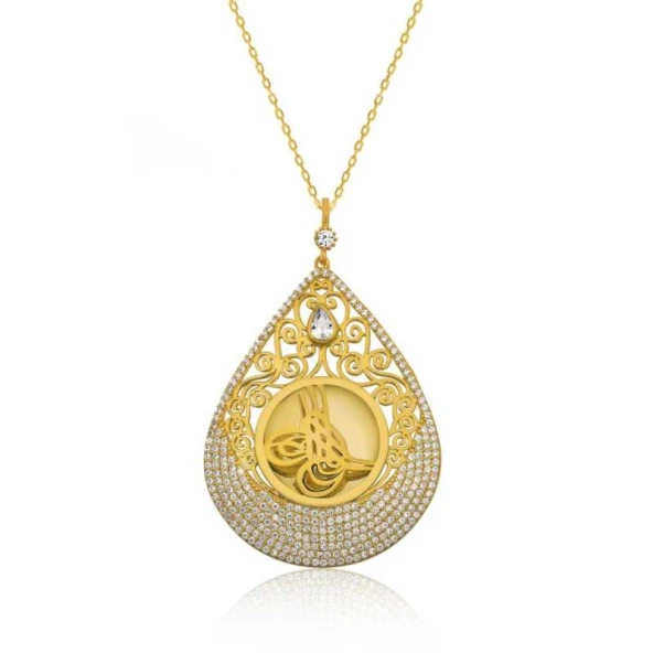 Gümüş Tuğra Bayan Kolye ürün görseli