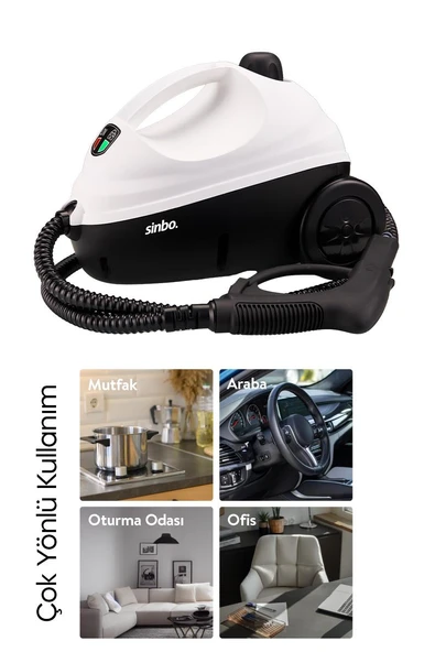 Sinbo SSC-6423 Çok Fonksiyonlu Buharlı Temizlik Makinası- Buharlı Temizleyici - 2