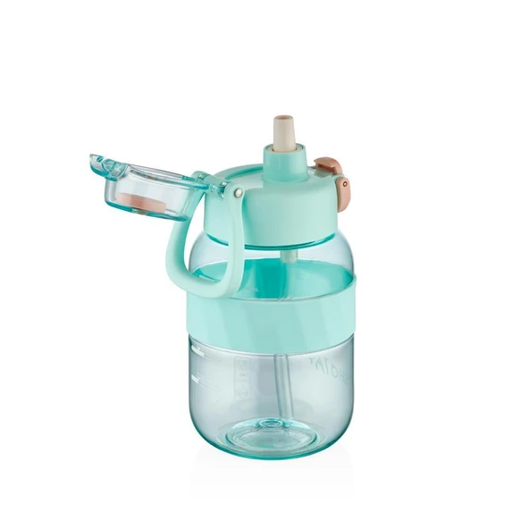 Shotay Pipetli Su Matarası Tritan Turkuaz 700Ml - Resim 2