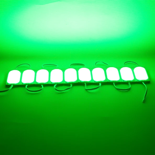 POWERMASTER COB MODÜL LED 12V 3W YEŞİL 85 X 35MM IP65 220-240LM 140 DERECE