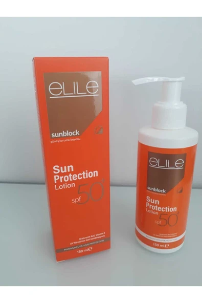 Elile Sunblock Sun Protection Lotion - Shea Butter Ve Hyaluronic Acid Içeren Güneş Koruma Losyonu 150 ml