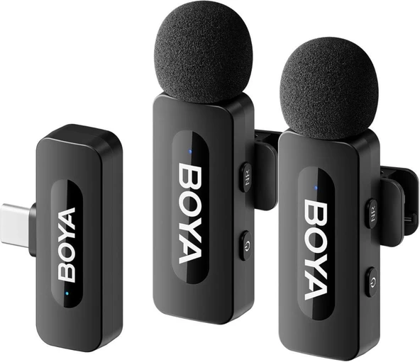 Boya BY-V20 Ultra Kompakt İkili Type-C Kablosuz Yaka Mikrofonu- TEŞHİR