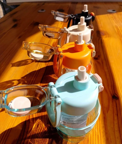 Shotay Pipetli Su Matarası Tritan Turuncu 700Ml - 5