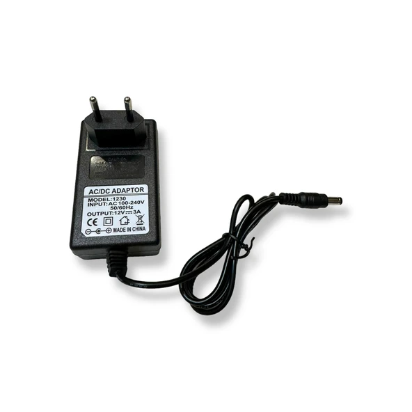 Adaptör DC 12V 3A 5.5mm 2.1mm Priz Tipi güç kaynağı trafo 36Watt