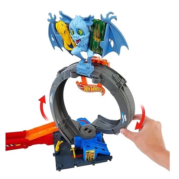 Hot Wheels Yarasa Çemberi Saldırısı Oyun Seti HTN78 - 3