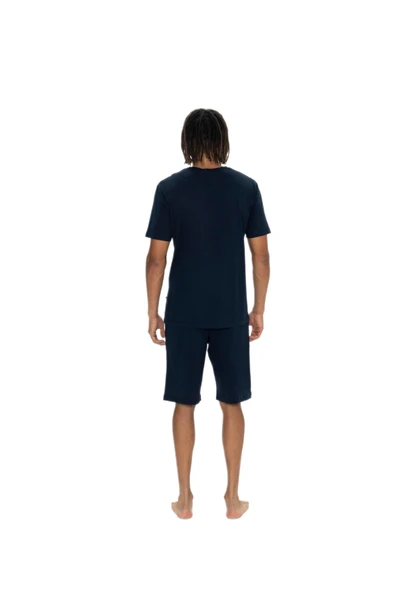 U.S. Polo Assn. 18905 Erkek Bisiklet Yaka Kısa Kol Şortlu 3'lü Pijama Takım - 7